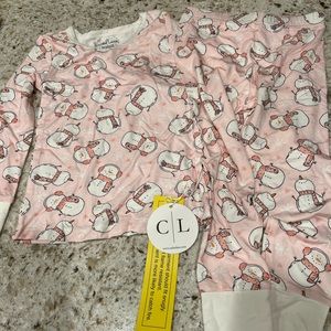 Caden Lane toddler girl snowman pajamas